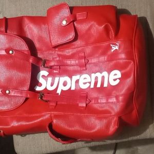 Supreme Logo Louis Vuitton Bag